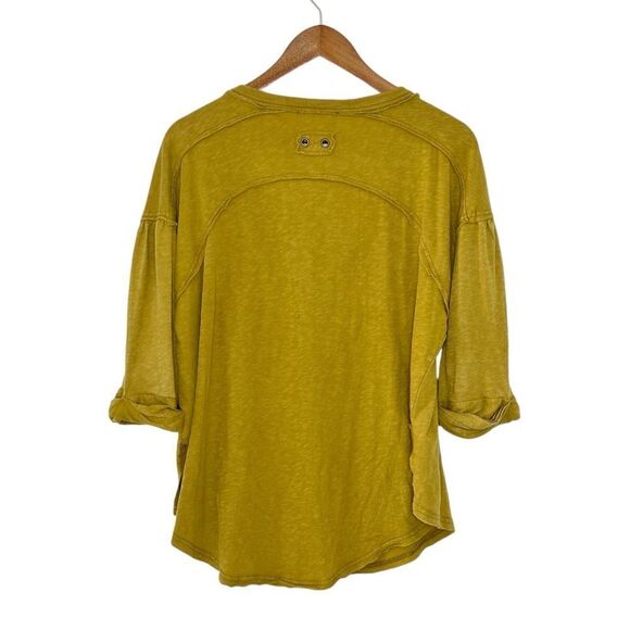 Free People We The Free Redone Tee Yellow Extra Small - Picture 5 of 9
